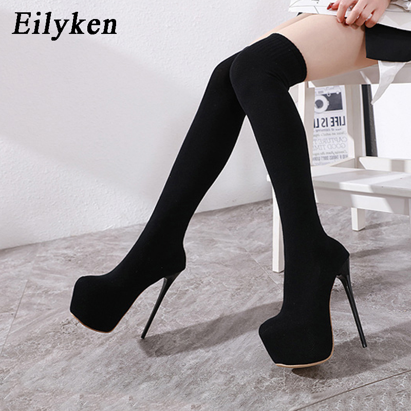 Eilyken, tacones de plataforma - Knee High Sock Women reseña y precio