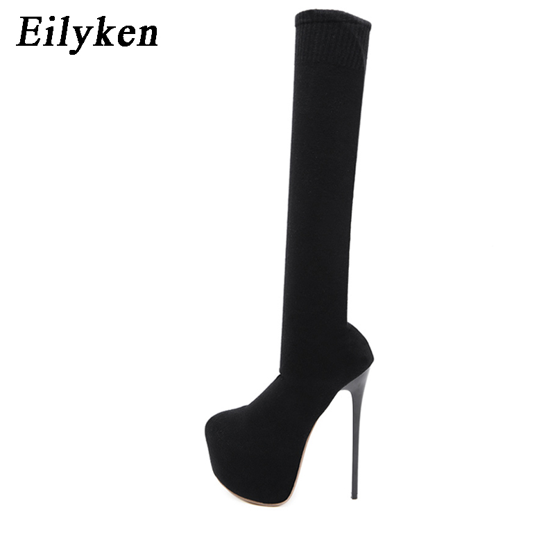 Eilyken, tacones de plataforma - Knee High Sock Women reseña y precio